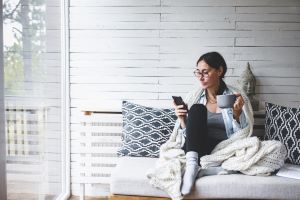 Woman on her phone